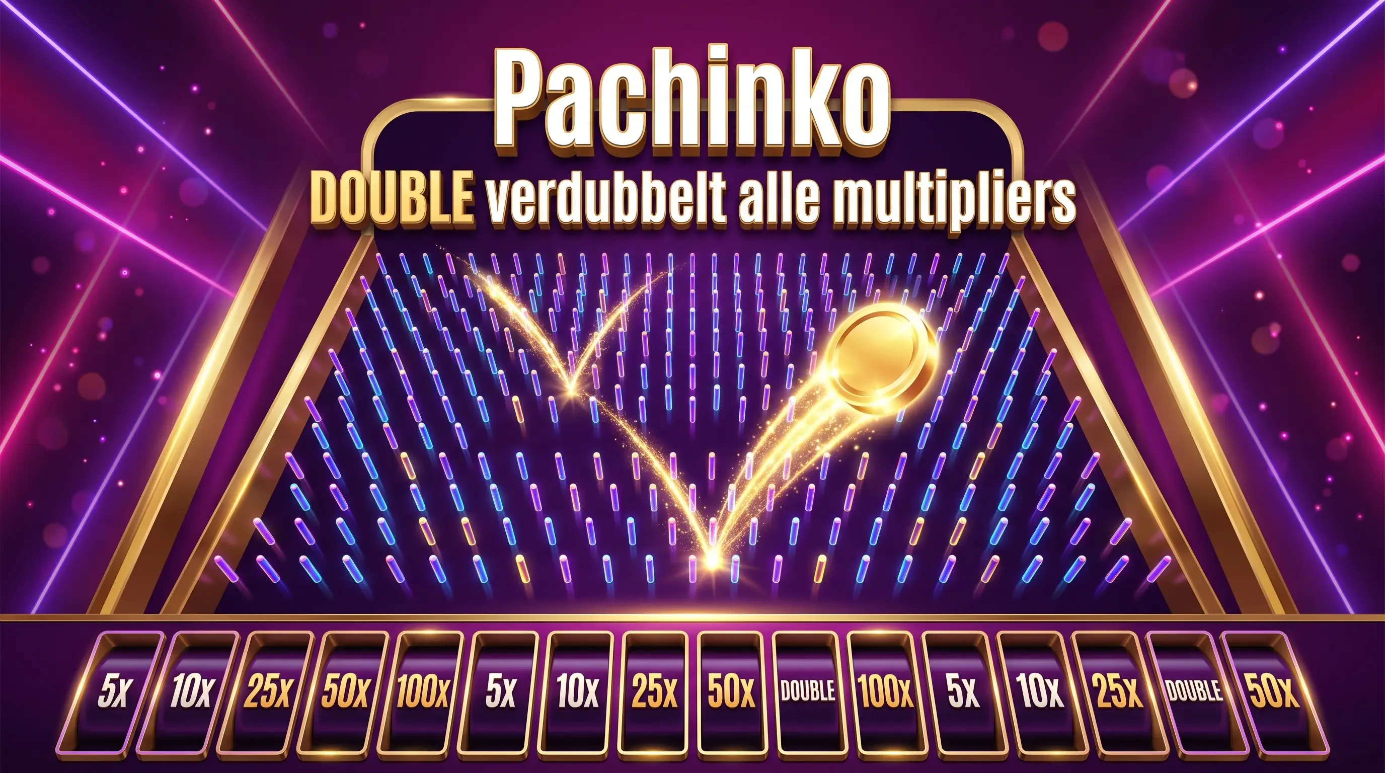 Pachinko bonus van Crazy Time met DOUBLE-vakken